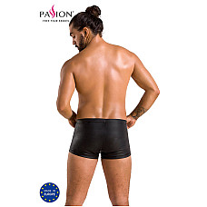 Чоловічі шкіряні боксери з клапаном Passion 050 SHORT PATRICK L/XL Black