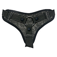 Трусы для страпона Sportsheets Midnight Lace Strap-On, отделка под кружево, комфортные