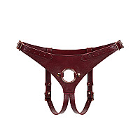 Трусики для страпона Liebe Seele Wine Red Strap on Harness
