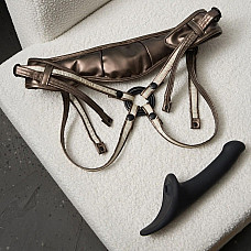 Трусики для страпону Strap-On-Me Leatherette Harness DESIROUS - NEW DESIGN