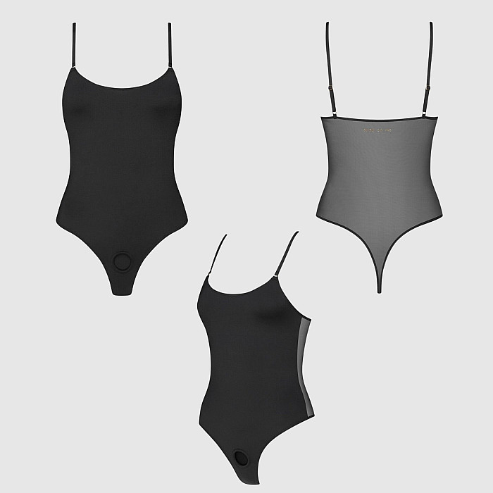Боди с фиксацией дилдо Strap-On-Me Harness Body Signature - L - Black