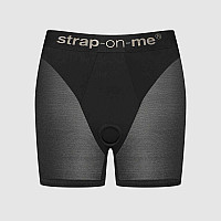Шорты с фиксацией дилдо Strap-On-Me Harness Lingerie Halo - XL - Black