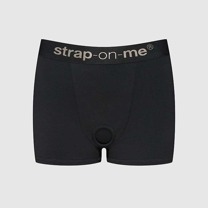 Шорты с фиксацией дилдо Strap-On-Me Harness Lingerie Allure -S - Black