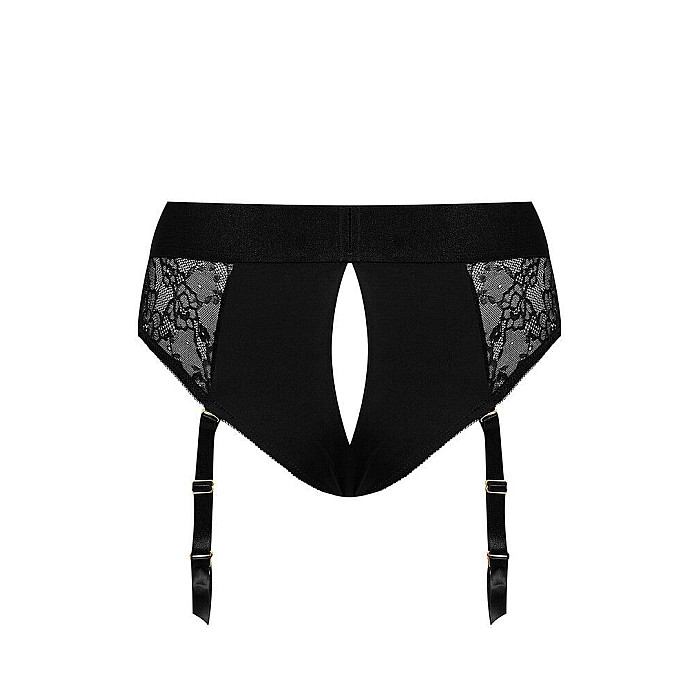 Мереживні труси для страпону з підв'обов'язками для панчіх Strap-On-Me DIVA HARNESS, S
