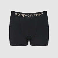 Шорты-боксеры с фиксацией дилдо Strap-On-Me Harness Lingerie Allure – M – Black