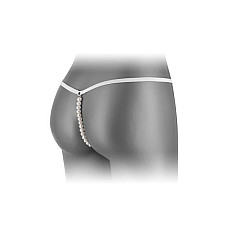 Трусики-стрінги з перлинною ниткою Fashion Secret VENUSINA White