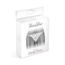 Трусики-стрінги з перлинною ниткою Fashion Secret VENUSINA White