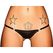 Трусики с мокрым эффектом Noir Handmade P005 Panties M, открываются сбоку