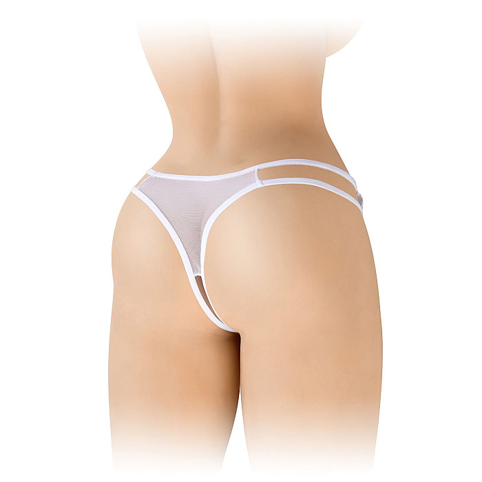 Трусики с открытым доступом Fashion Secret Victoria White, кружево