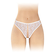 Трусики с открытым доступом Fashion Secret Victoria White, кружево