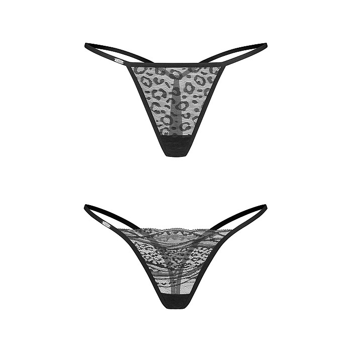 Набор трусиков Obsessive Clara 2-pack thong S/M