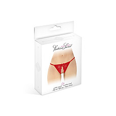 Кружевные трусики с доступом Fashion Secret Zoe Red, с бантиком