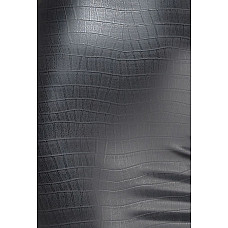 Трусики-стринги Noir Handmade P012 Wild, S, под латекс, крокодиловый принт, застежки по бокам