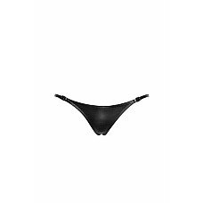 Трусики-стринги Noir Handmade P012 Wild, S, под латекс, крокодиловый принт, застежки по бокам