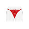 Трусики-стрінги з перлинною ниткою Fashion Secret VENUSINA Red