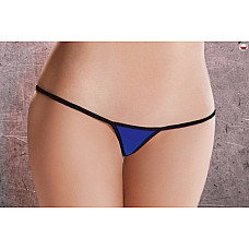 Женские микростринги из микрофибры Passion MT019 One size, blue