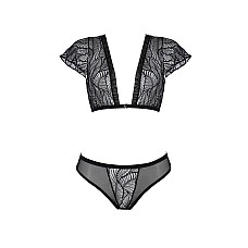 Комплект Passion LEAFA BIKINI black XXL/XXXL - ECO Passion