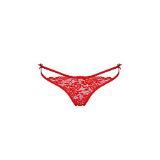 Трусики с завязочками по бокам Passion Exclusive WARDA THONG S/M, red