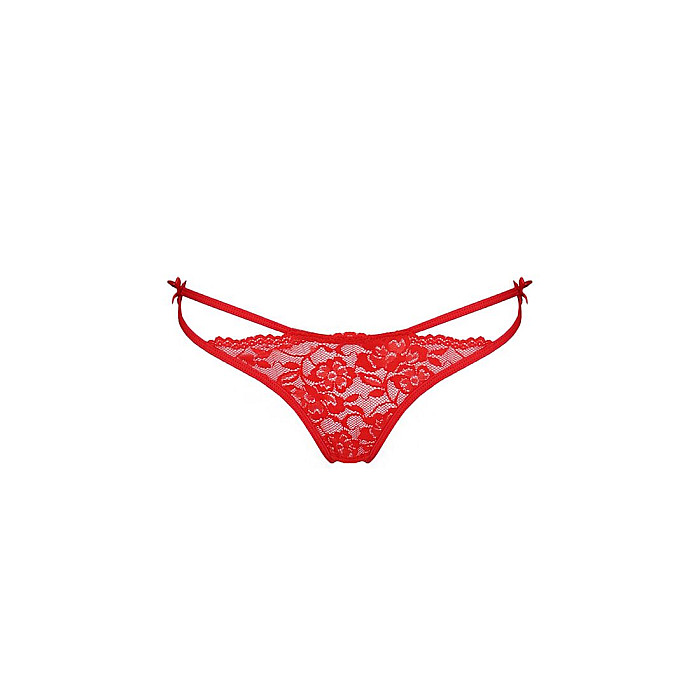 Трусики с завязочками по бокам Passion Exclusive WARDA THONG S/M, red