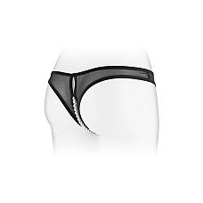 Трусики з перлинами і доступом Fashion Secret Sophie Black
