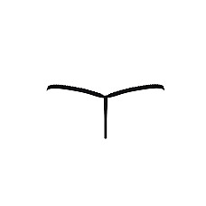 Трусики кружевные Passion Exclusive ATHENA THONG L/XL, black