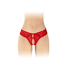 Трусики-стринги с открытым доступом Fashion Secret Alicia Red, с бантиком
