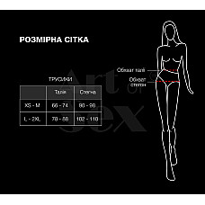Сексуальные открытые трусики Art of Sex - Isabell, цвет черный, размер XS-M