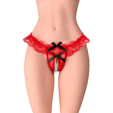 Трусики з перлинами Fashion Secret Romance Red