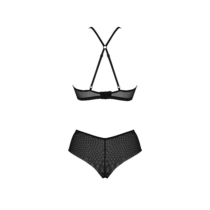 Комплект Passion KERRIA BIKINI black, S/M, бралетт и трусики-бикини