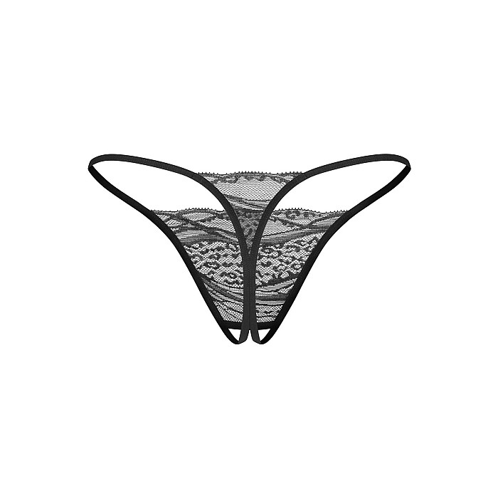 Набор трусиков с доступом Obsessive Bianca 2-pack crotchless thong S/M