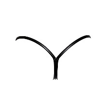 Трусики с мокрым эффектом Noir Handmade P008 Powerwetlook panty with gold clasp, 3XL, на застежках