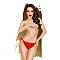 Трусики-сліпи Penthouse Too Hot To Be Real M/L Red, мереживо, регульована посадка