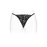 Трусики-стрінги з перлинною ниткою Fashion Secret VENUSINA Black