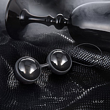 Вагинальные шарики LELO Luna Beads Noir Black, смещенный центр тяжести, диаметр 2,9 см, 2х37 г