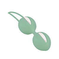 Вагинальные шарики Fun Factory SMARTBALLS DUO, фисташково-белые, 2 шт, диаметр 3,2 и 3,6 см