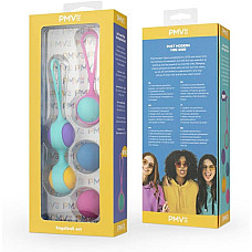 Набор вагинальных шариков PMV20: Vita – Kegel Ball Set, масса 40, 50, 60 г, два держателя