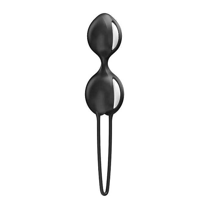 Вагинальные шарики Fun Factory SMARTBALLS DUO Black, 2 шт, диаметр 3,2 и 3,6 см