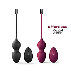 Вагинальные шарики Dorcel LOVE BALLS BLACK, вибрации и движения внутреннего шарика, пульт ДУ