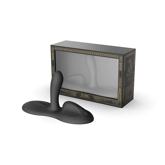 Sit-on-top смарт-вибратор Zalo – Flora Smart Vibrating Pad Obsidian Black, 9 моторов