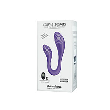 Вибратор для пар Adrien Lastic Couple Secrets II с пультом LRS, два мотора, универсальный