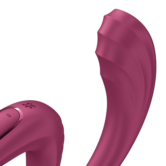 Вагінально-кліторальний вібратор Satisfyer G for Goddess 3 Wine Red, 2 мотори