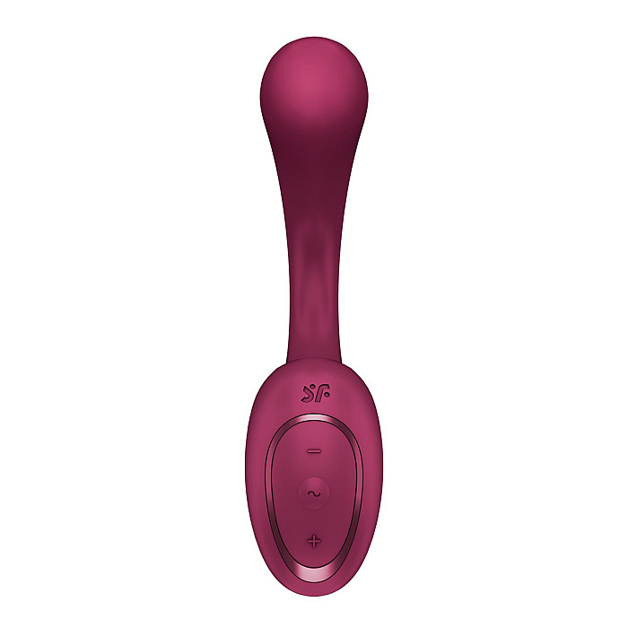 Вагінально-кліторальний вібратор Satisfyer G for Goddess 2 Wine Red, 2 мотори