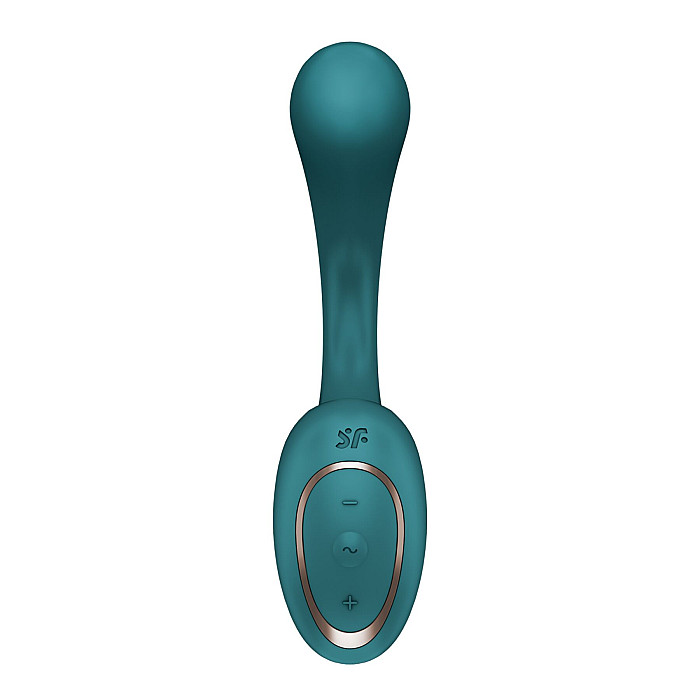 Вагінально-кліторальний вібратор Satisfyer G for Goddess 2 Bottle Green, 2 мотори