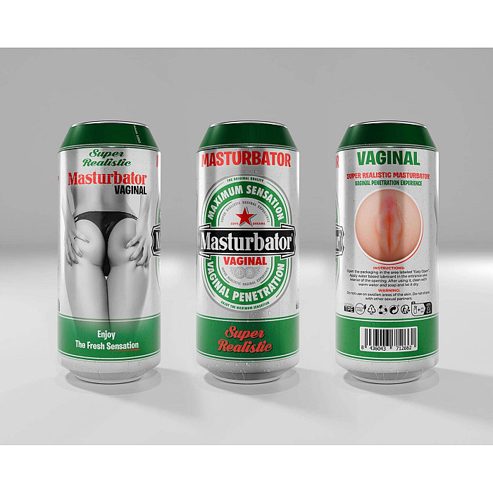 Мастурбатор-вагина Alive Heineken Vagina II в виде банки пива, реалистичный