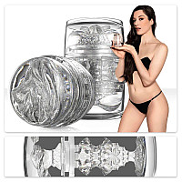 Двусторонний мастурбатор Fleshlight Quickshot Stoya, компактный, сквозной, со слепка вульвы и ануса
