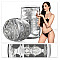 Двусторонний мастурбатор Fleshlight Quickshot Stoya, компактный, сквозной, со слепка вульвы и ануса