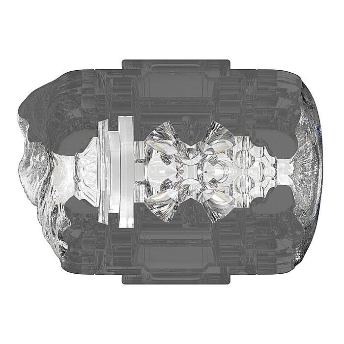 Двусторонний мастурбатор Fleshlight Quickshot Stoya, компактный, сквозной, со слепка вульвы и ануса