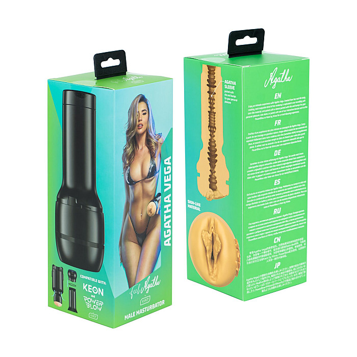 Мастурбатор Kiiroo Feel Agatha Vega PBC, сумісний з PowerBlow и Keon