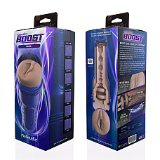 Мастурбатор-вагина Fleshlight Boost Bang Light Medium Flesh, плавающие кольца Turbo Tech