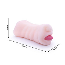 Двухсторонний мастурбатор Men Powerup Eroticism: вагина и ротик